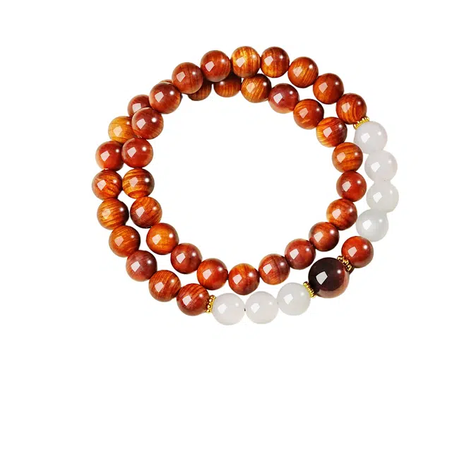 茂琼 万事如意好运连连新中式国潮古典文艺个性文玩念珠老料冷门文玩复古时尚高贵典雅精致高级文玩念珠 崖柏 手串 男女同款情侣款