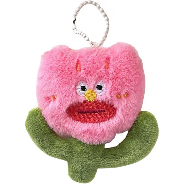 Meng Xiao Zai Ugly Cute Tulip Keychain Plush Charm
