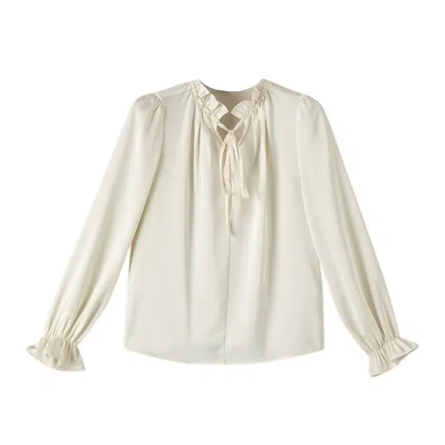 晚白 面料挺括饱满亲肤细腻垂坠顺滑衬衫 女款