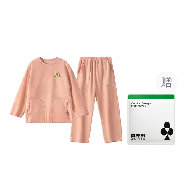 有棵树 秋冬季双面法兰绒女士家居服加绒加厚长袖长裤防风收口舒适保暖可外穿睡衣套装 女款