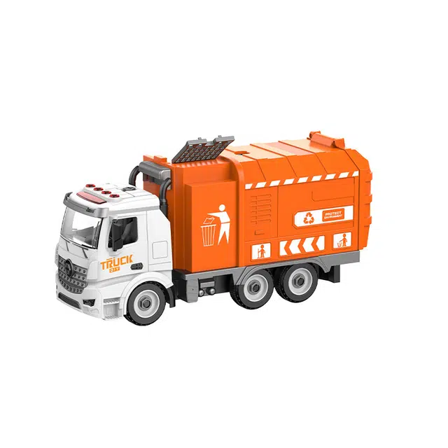 图米鱼 大号车 环卫车队 手工组装益智玩具 可拆卸 其他拼装模型