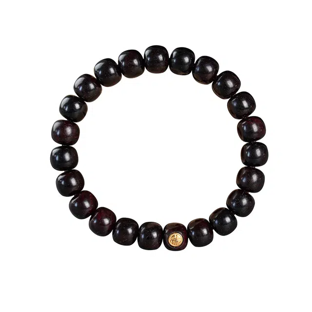 天纵 高油高密 带金星高端文玩怕盘玩佛珠 新中式小众设计高级感转运珠 福运相伴 水逆绝缘体 轻奢复古风 紫檀属 手串 男女同款情侣款