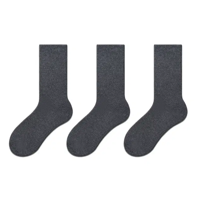 江狗 秋季微卷袜简约百搭纯色抗菌袜子女长筒袜 女款