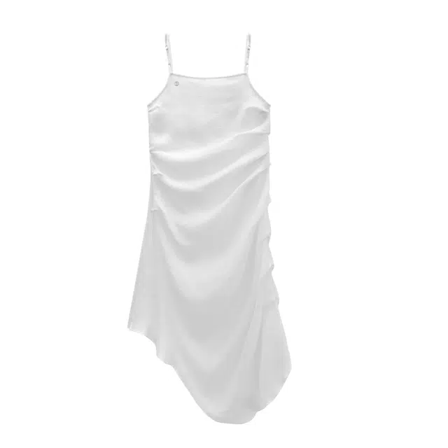 TREEMINGBIRD Drape See-through Long One-piece