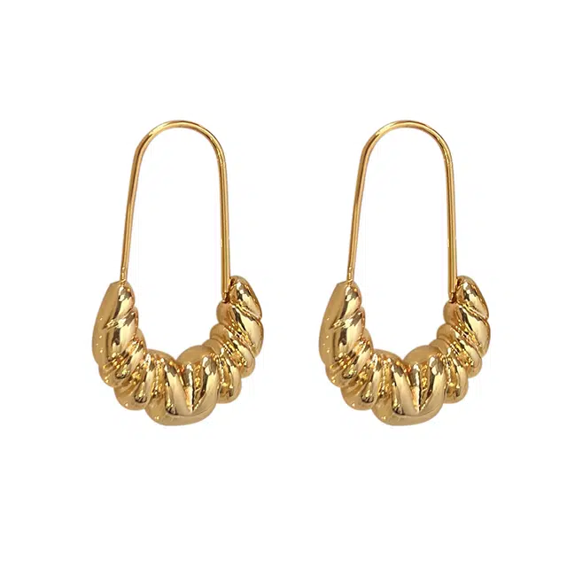 韵系 精致独特简约 铜镀金 耳环 女款