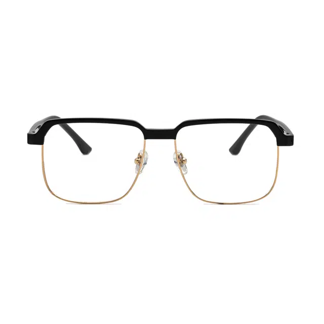 【可配度数】 小罗弟 痞帅眼睛个性半框 方形 光学眼镜 男女同款情侣款