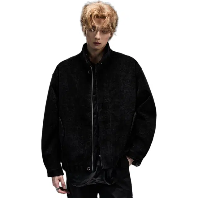 隐狼世家 老钱风两面穿男秋季休闲千鸟格内里短款哈灵顿情侣外套夹克 男款