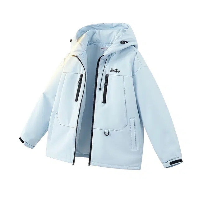 布客行 多巴胺三防美式复古连帽开衫防风防泼水多功能山系户外运动城市机能风休闲百搭登山徒步骑行外套宽松大码春秋冬季夹克 男女同款