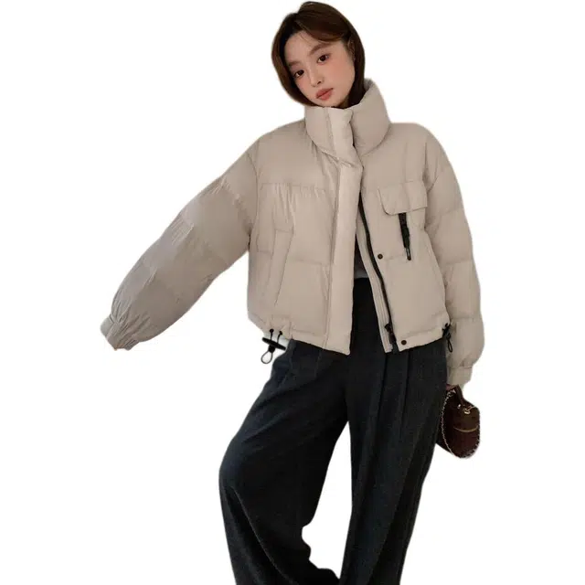 思蓓儿 立领韩版冬季小个子减龄面包服保暖棉衣外套棉服 女款