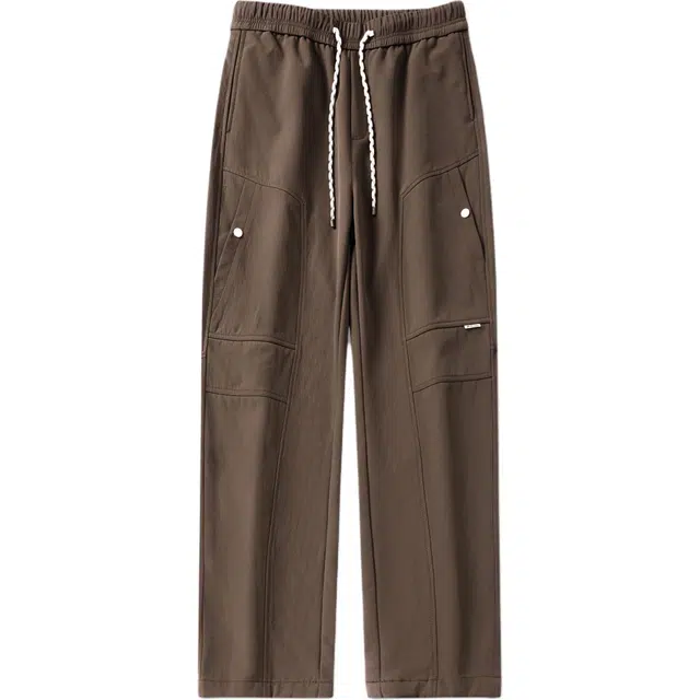 前进牛 美式经典复古潮牌高街风痞帅工装裤男潮流通勤风百搭宽松户外街头直筒裤休闲裤 男款