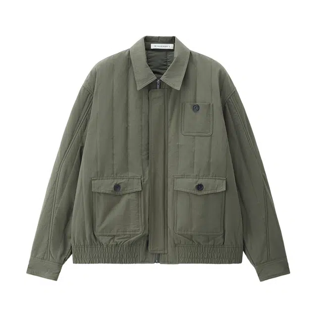 佐丹奴 棉衣外套夹棉保暖飞行夹克棉服 男款