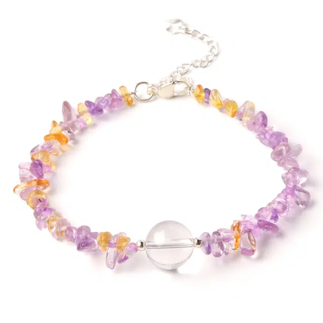 灵菲 小众随形九紫离火腕饰 新中式温柔风#好运 礼盒 紫水晶 手串 女款