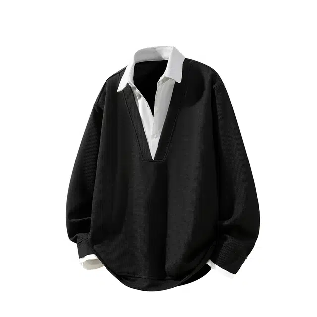 梓润格 美式复古酷飒户外运动个性舒适简约青春韩系套头翻领慵懒风高级设计炸街高街氛围感时尚无性别主义潮流休闲长袖卫衣 男女同款