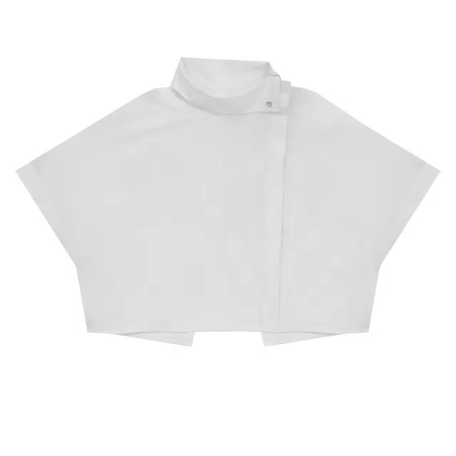 TREEMINGBIRD High-neck Crop Shirts