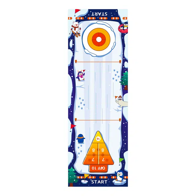 图米鱼 桌上冰球玩具 五合一冰壶保龄球桌面游戏 其他桌游