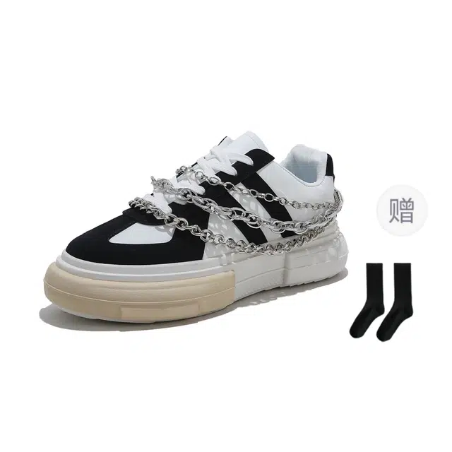 乐乐鱼 潮酷小众设计休闲个性 轻便 低帮 板鞋 男款