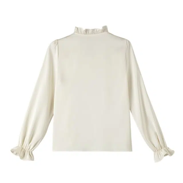晚白 面料挺括饱满亲肤细腻垂坠顺滑衬衫 女款