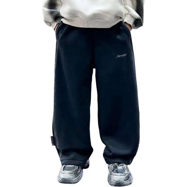 黑恐龙牛仔裤 加绒秋冬款加厚迷彩标准休闲长裤 青少年