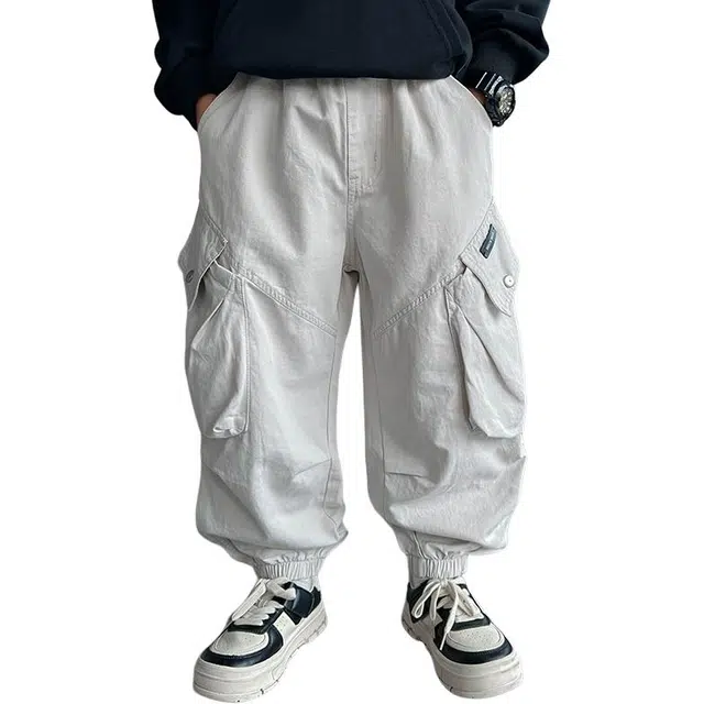 黑恐龙牛仔裤 舒适中大童秋季酷