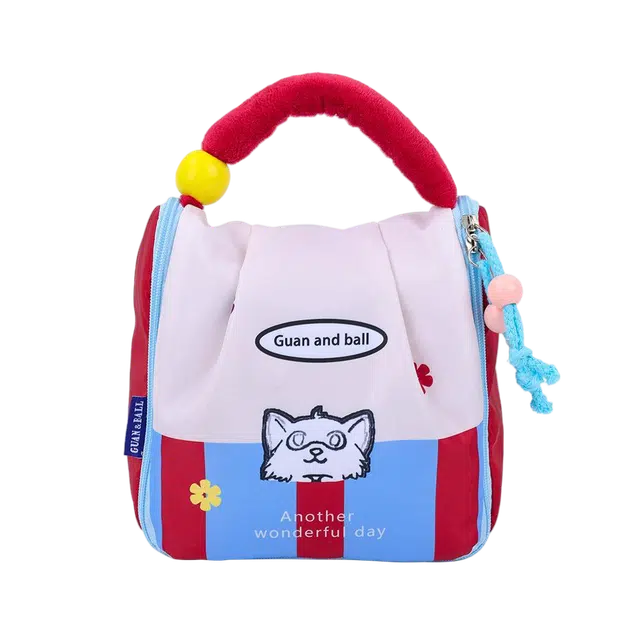 艾情草之恋便携式化妆包小身材大容量洗漱包护肤品旅行外出 收纳防尘防水