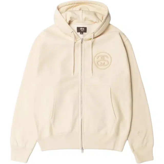 Stussy Wales Bonner FW25 FLEECE ZIP HOODIE logo