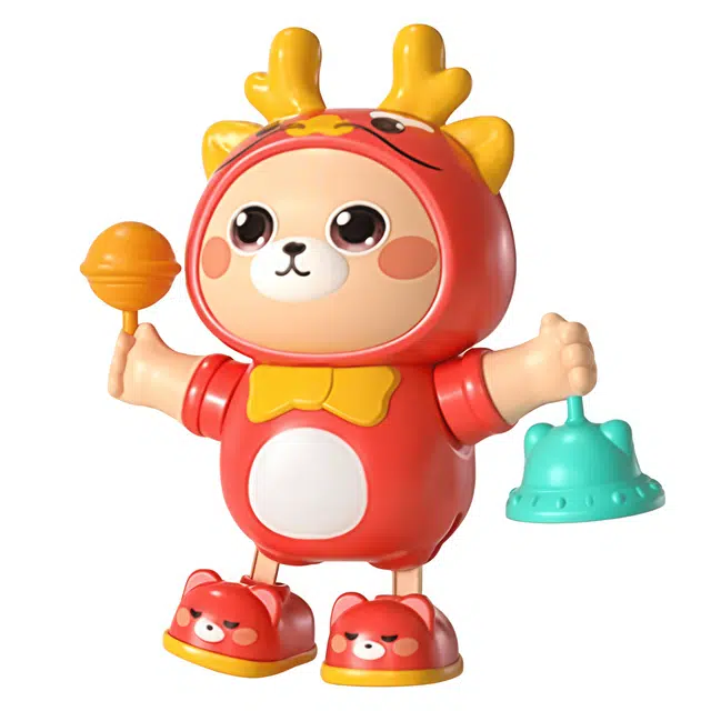 安可托 会唱歌跳舞的卡通动物形象机器人 宝宝训练 抬头练习 追逐学爬 肢体锻炼 蹒跚学步 益智启蒙 早教教具