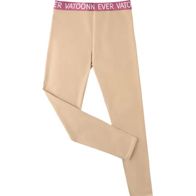 花佃品色 紧身大码中腰纯色修身嘻哈保暖裤 女款