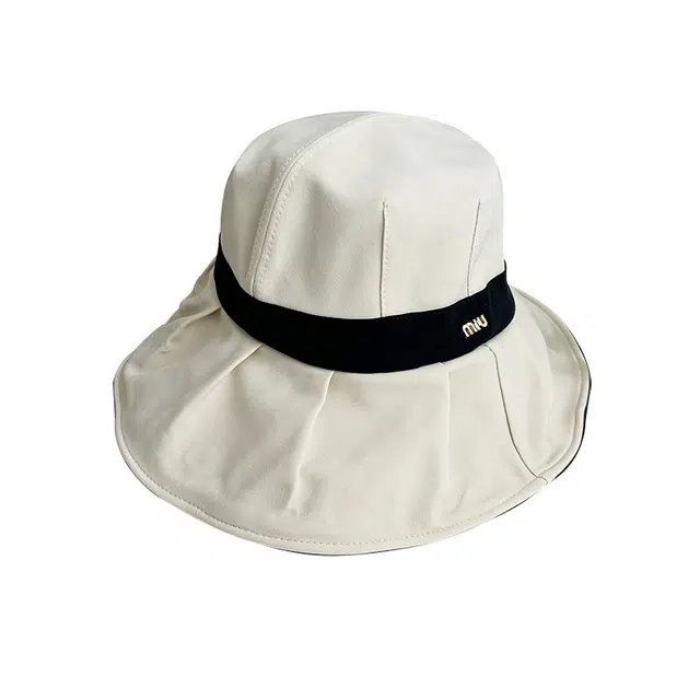 稻草人 简约撞色显脸小 户外游玩遮阳防晒 时尚韩版 聚酯纤维 渔夫帽 女款