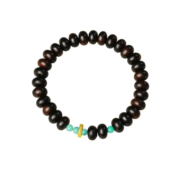 茂琼 福气满满万事顺遂好运连连新中式国潮复古民族风文玩转运珠冷门文玩文化品质高端文玩念珠 崖柏 手串 男款