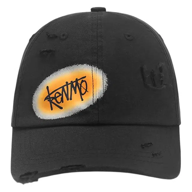 肯默 街头嘻哈涂鸦 棉 鸭舌帽 男女同款情侣款