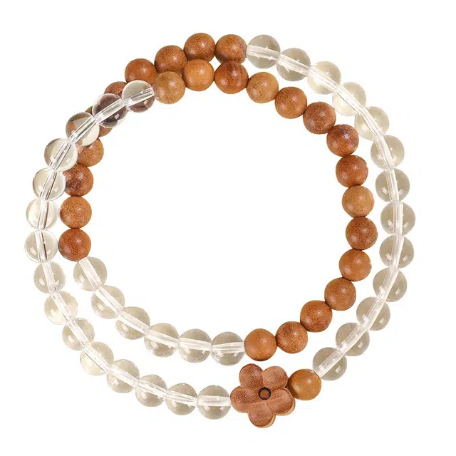 琛宬 财运滚滚桃花朵朵浪漫优雅暴力吸金高级感小众设计专享个性古风复古中式 #好运 芭比檀香 手串 男女同款情侣款