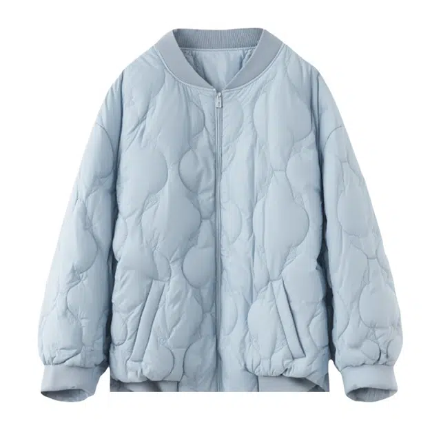 潞优野 时尚潮流百搭休闲夹棉棒球服保暖棉服 女款