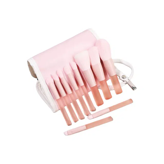 格安诺  化妆刷套装一字型粉底刷散粉刷眼影刷美妆工具眉刷唇刷套刷 修容晕染