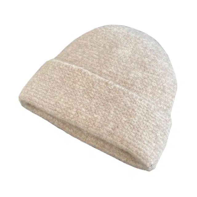 艾佳微 毛线堆堆帽大头围百搭休闲冷帽保暖帽子 腈纶 绒线帽 男女同款情侣款