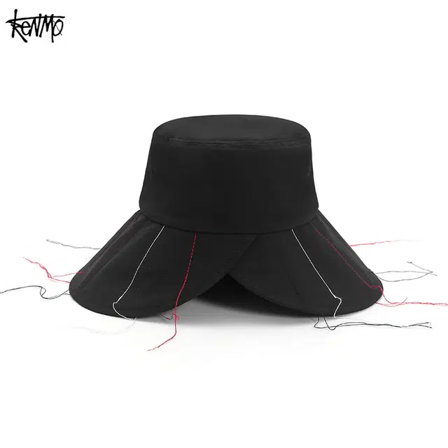 肯默 潮酷嘻哈丝线 棉 渔夫帽 男女同款情侣款