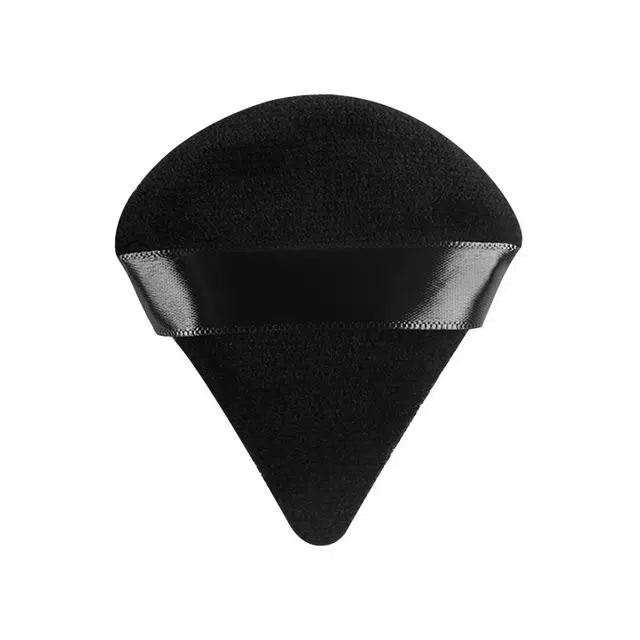 顽顽  超柔纯棉扇形蜜粉扑盒装三角气垫定妆散粉粉扑粉扑 定妆不吃粉易上妆