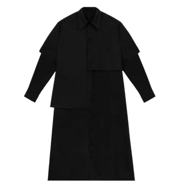 TREEMINGBIRD 3-way Layered Shirt One-piece