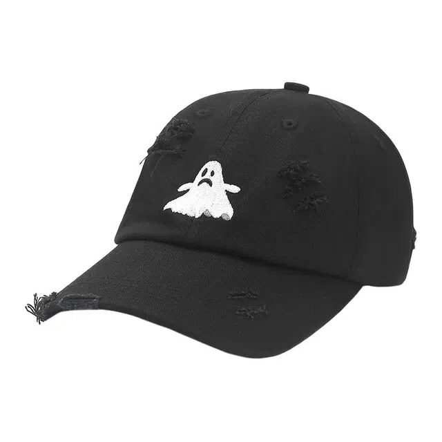 肯默 潮流小幽灵刺绣 棉 鸭舌帽 男女同款情侣款