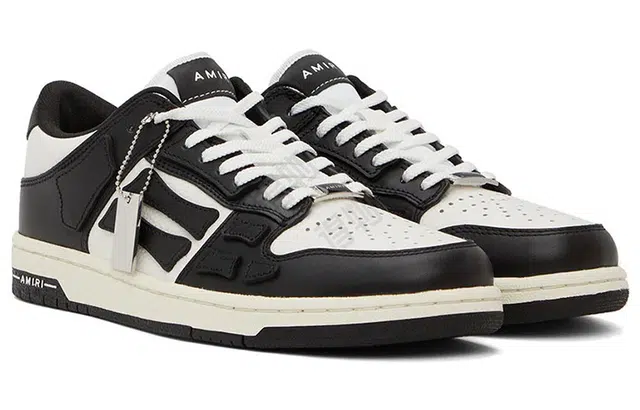 AMIRI Bone Runner Black White