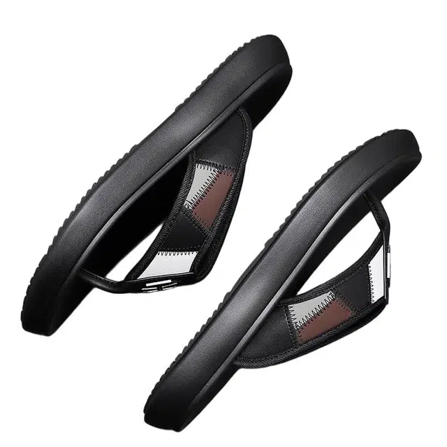 佐塞斯 舒适百搭 简约时尚人字拖鞋 男款 黑色