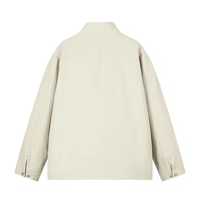 领航骆驼 时尚街头潮牌重工琥珀流光风无性别主义穿搭高级感宽松休闲内里拼接格子翻领飞行员教练外套   夹克  男女同款