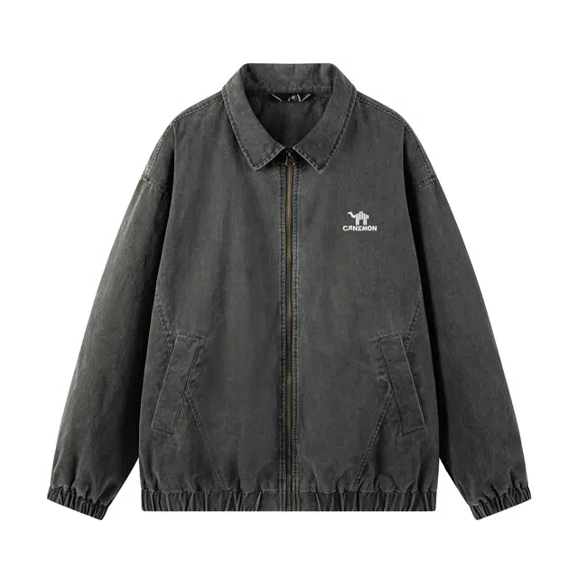 领航骆驼 时尚街头潮流纯棉水洗简约设计款日常通勤百搭高级感宽松休闲商务高街风痞帅潮酷翻领夹克 男女同款