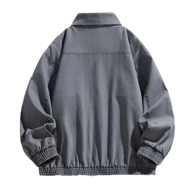 太子龍 美式复古棉衣棉袄翻领商务休闲百搭水洗棉高品质宽松外套棉服 男女同款