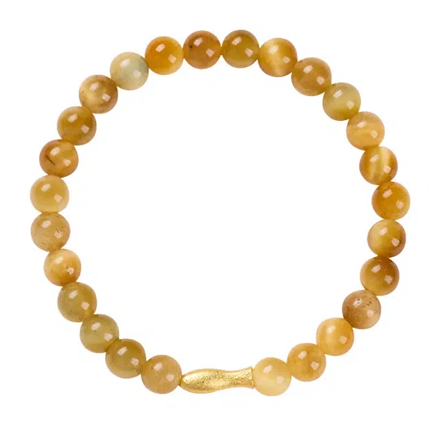 琛宬 【金榜题名】招财纳福学业上岸新中式复古国潮招转运锦鲤一夜暴富爱情事业双丰收小众轻奢高级感#好运 虎眼石 玉石手串 女款