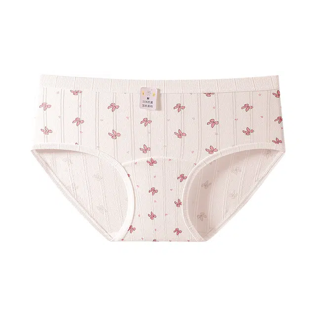 慕梵度 卡通印花抑菌舒适透气亲肤柔软不夹臀可爱三角内裤 女款