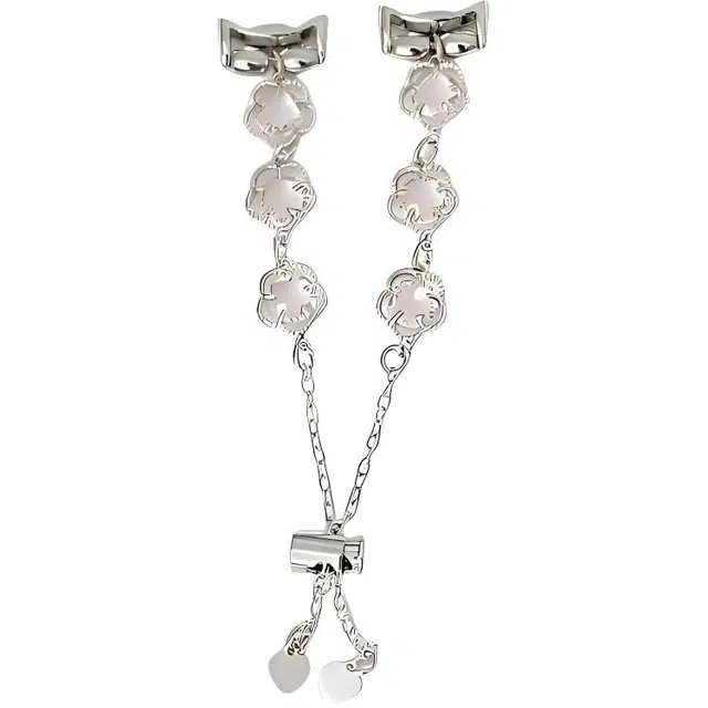 潮米勒 表带 小米红米适用 金属材质 镂空五叶草时尚轻奢小众表链女男通用