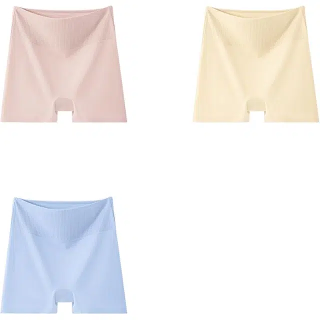 帕兰朵 纯棉女士高腰收腹提臀打底安全裤舒适四角裤抗菌裆 平角内裤 女款