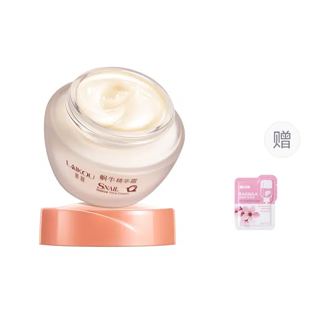 莱蔻  蜗牛精华霜 保湿滋润紧致维稳舒缓补水 中性肌干皮油皮油痘肌混合肌痘痘肌白皮黄皮