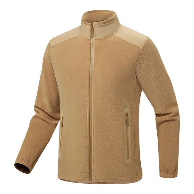 海尔斯 加绒加厚立领宽松拉链夹克外套 男款