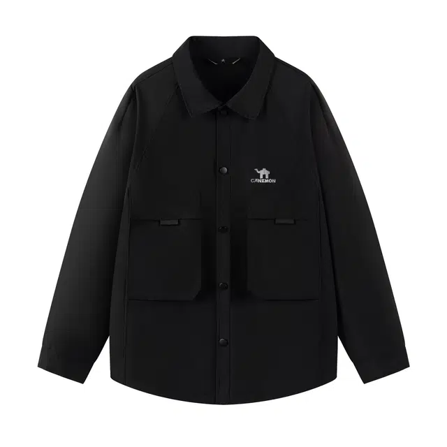 领航骆驼 美式复古时尚简约男士痞帅百搭纯色潮流上衣外套宽松透气翻领设计个性舒适休闲小众校园风高级氛围感日系潮牌      夹克 男女同款